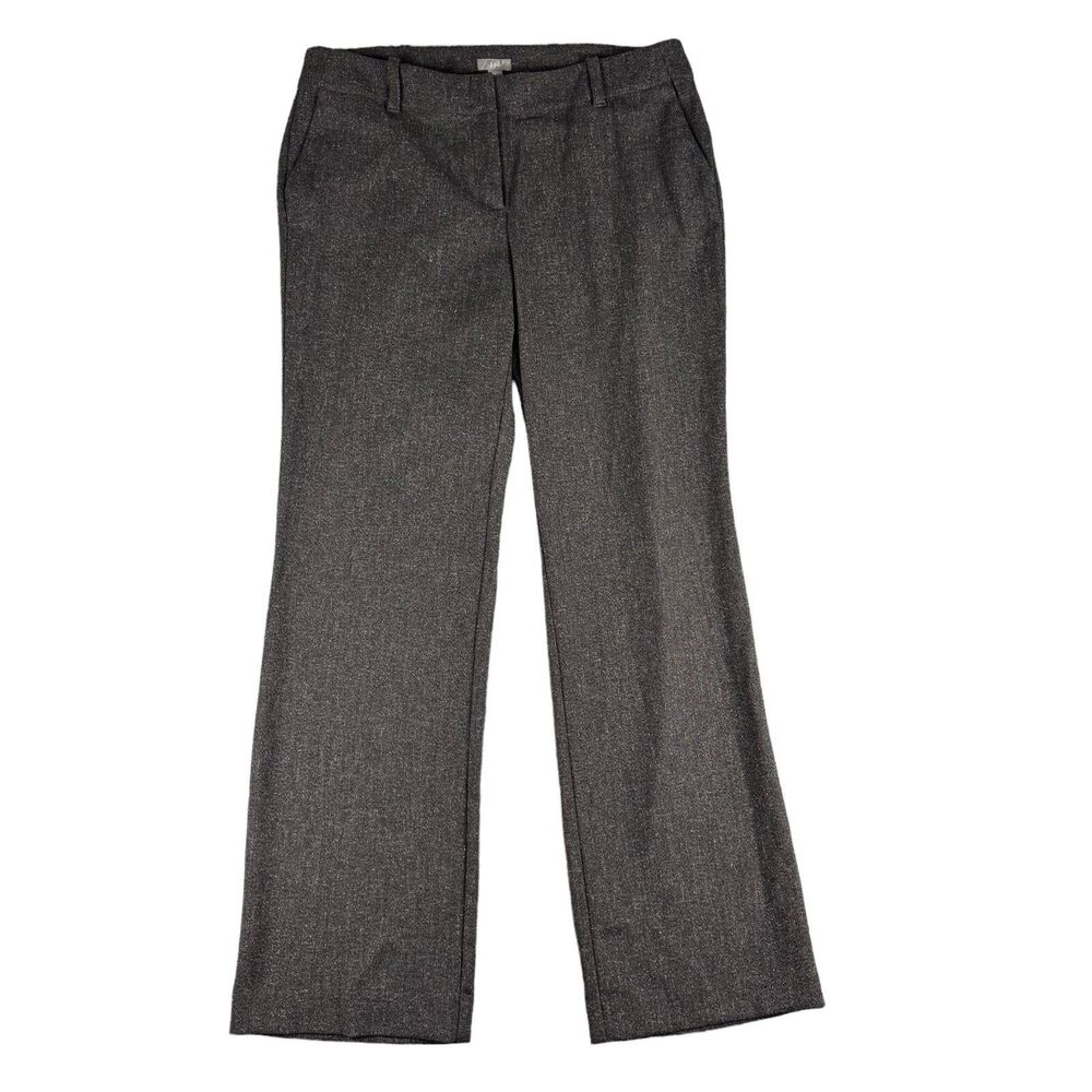 J. Jill Trousers Womens 12 Brown Stretch Straight Leg Business Career Pants Job